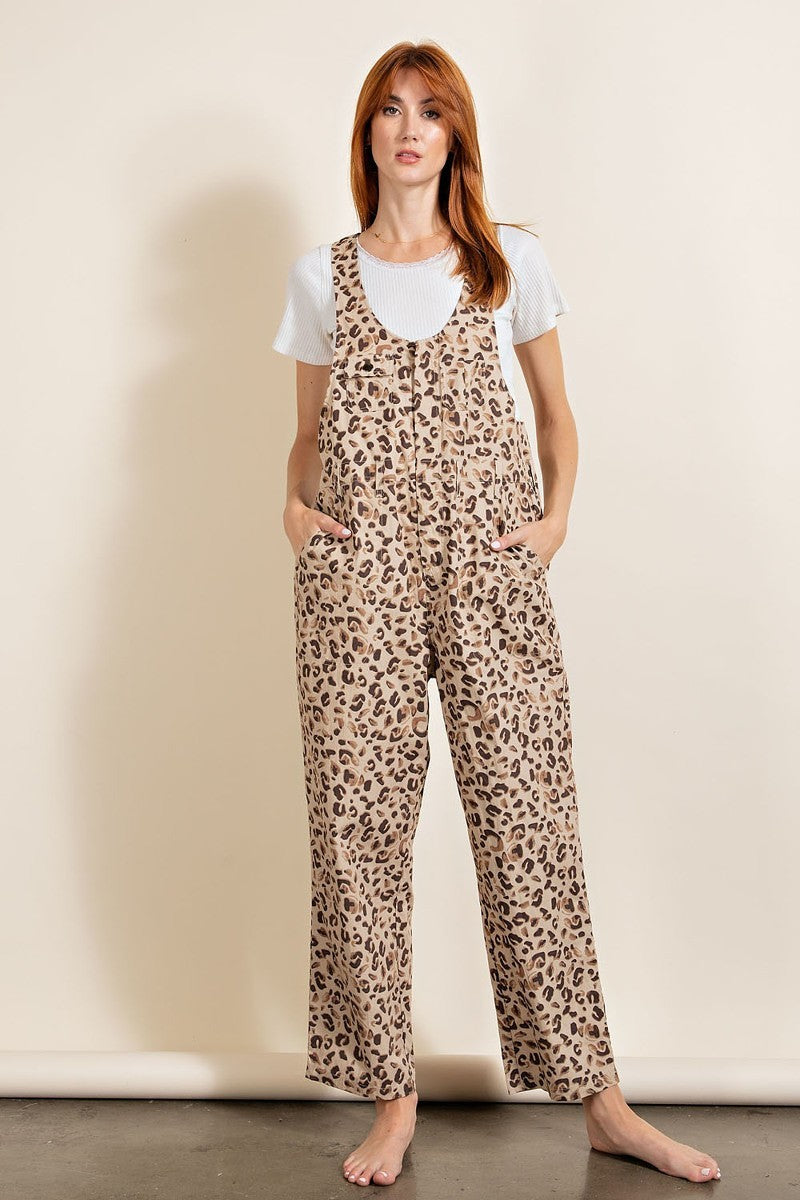 Animal/leopard Printed Jumpsuit Smile Sparker