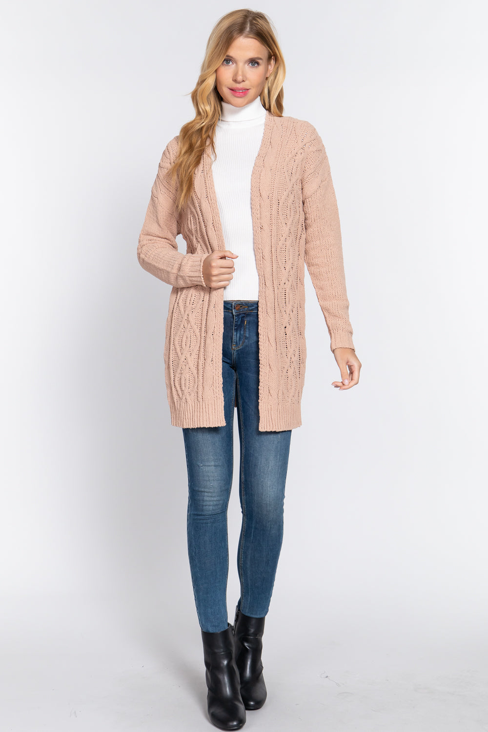 Chenille Sweater Cardigan Smile Sparker