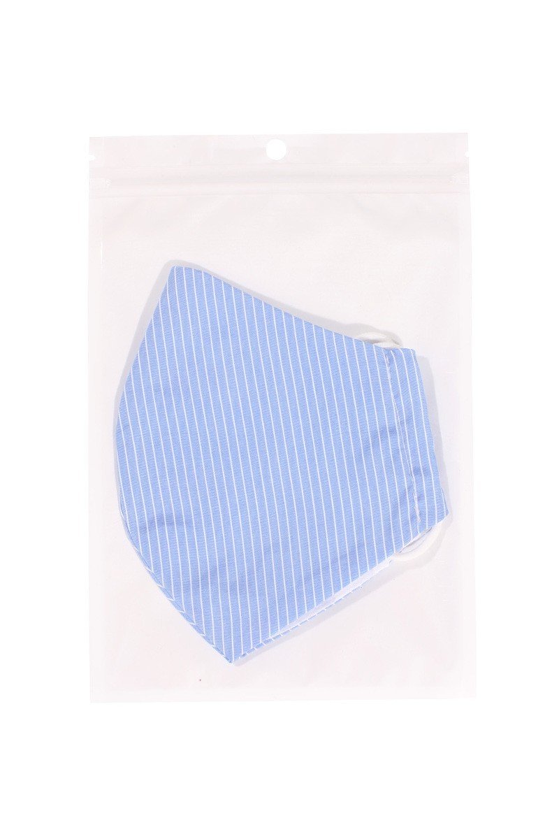 Cotton Stripe 3d Reusable Face Mask Smile Sparker