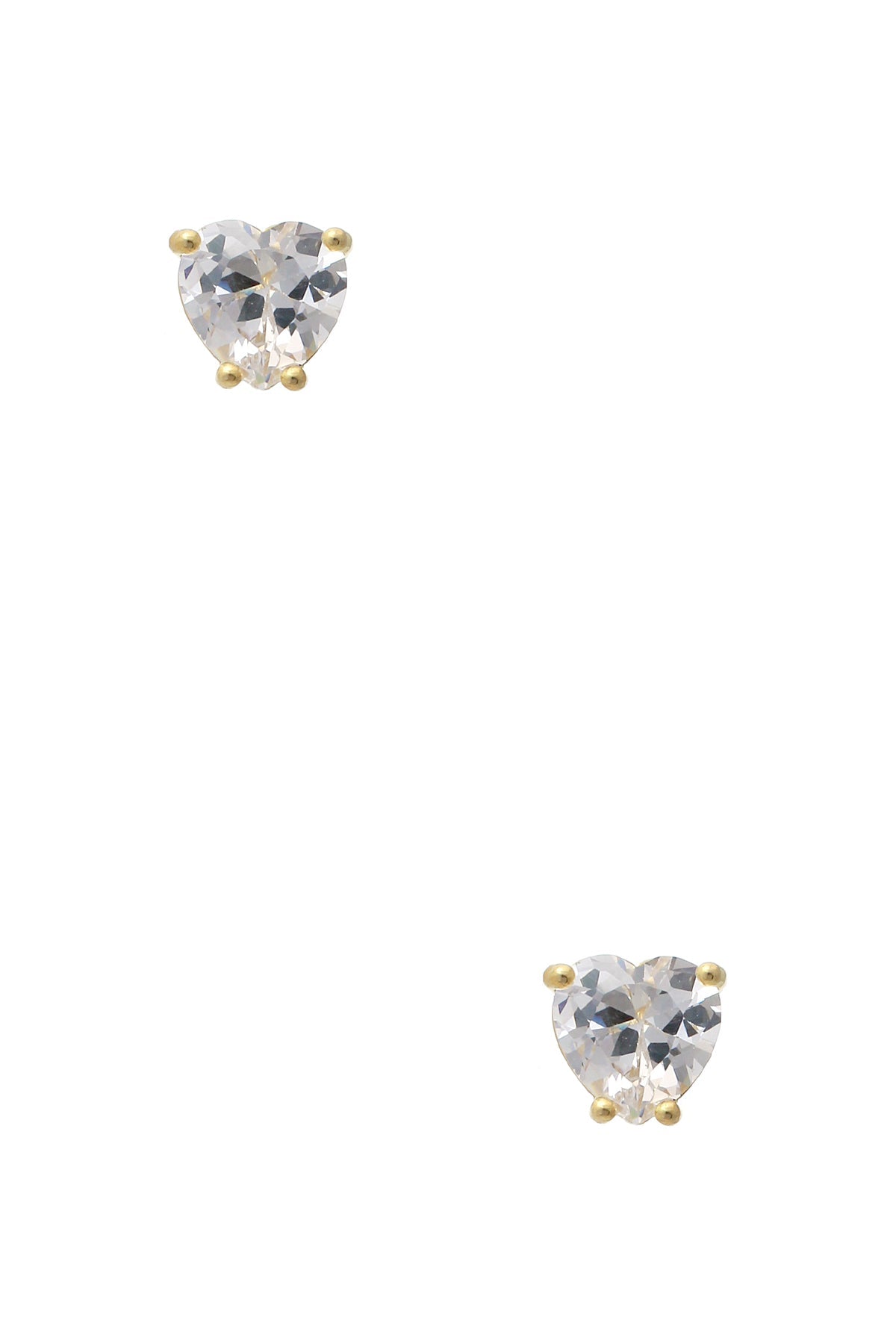 Heart 8mm Crystal Stud Earring Smile Sparker