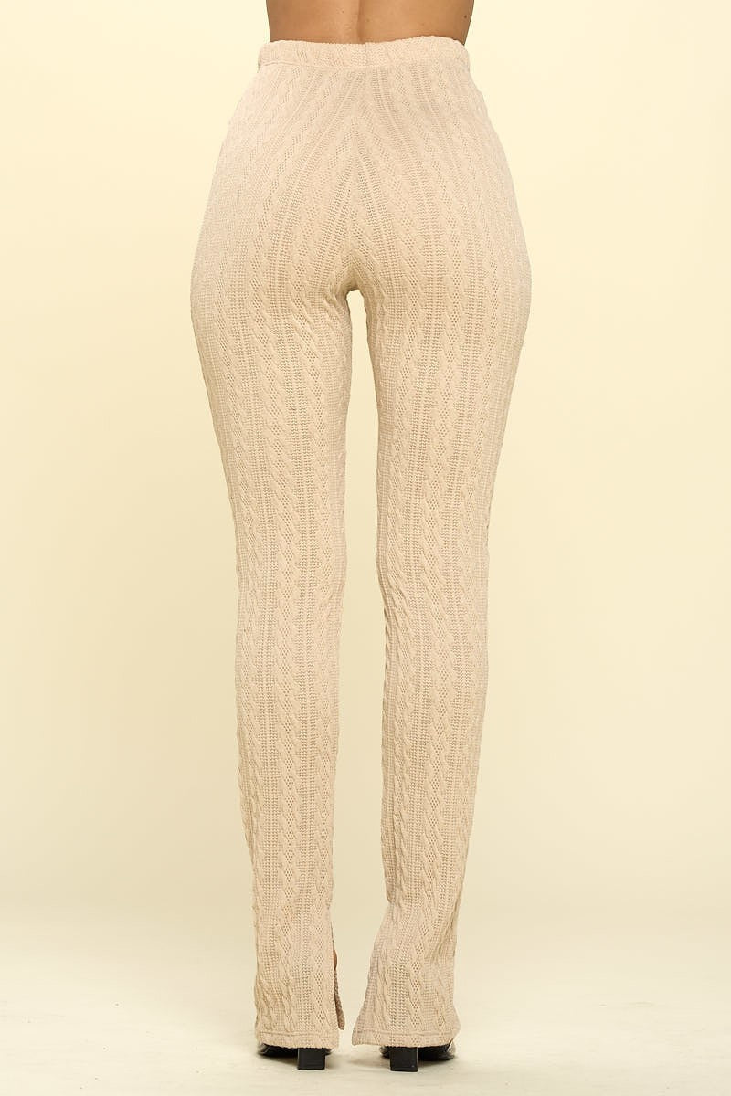Knit High Rise Leggings Smile Sparker