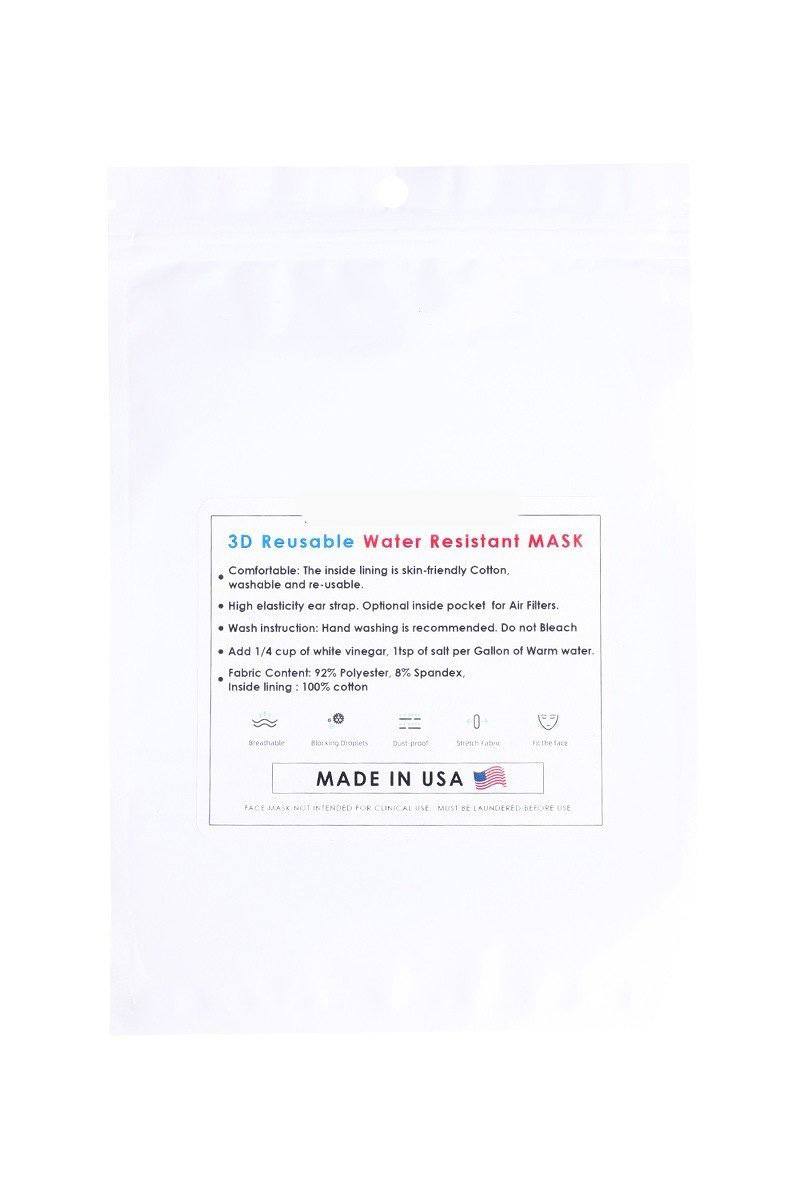 Made In Usa / Fashionable 3d Reusable Face Mask Smile Sparker