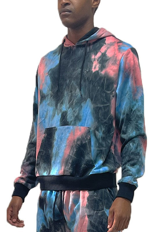 Mens Cotton Tye Dye Hoodie Smile Sparker