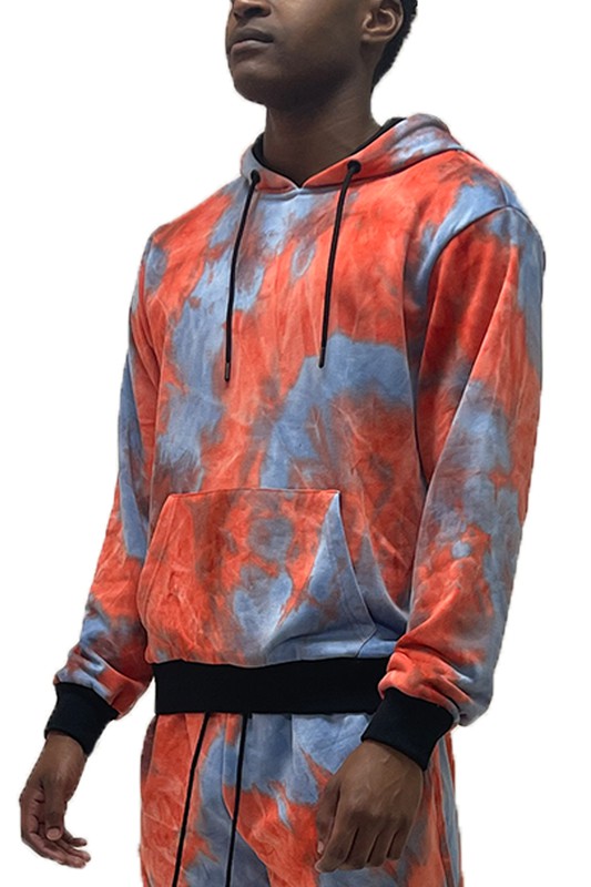 Mens Cotton Tye Dye Hoodie Smile Sparker