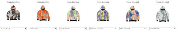 Mens Cotton Tye Dye Hoodie Smile Sparker