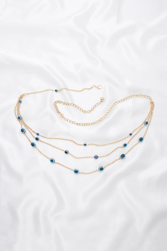 Multi Evil Eye Chain Link Hook Belt Smile Sparker
