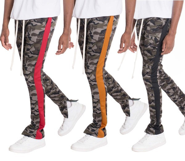 NEUTRAL BLACK CAMO TRACK PANTS Smile Sparker