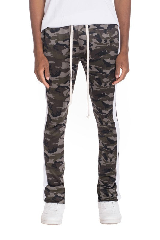 NEUTRAL BLACK CAMO TRACK PANTS Smile Sparker