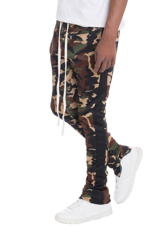 NEUTRAL BLACK CAMO TRACK PANTS Smile Sparker