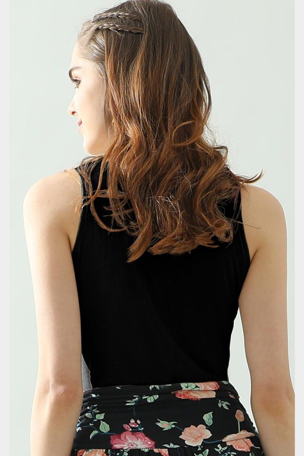 Ninexis Notched Rib Knit Tank - TOPS - Mixed