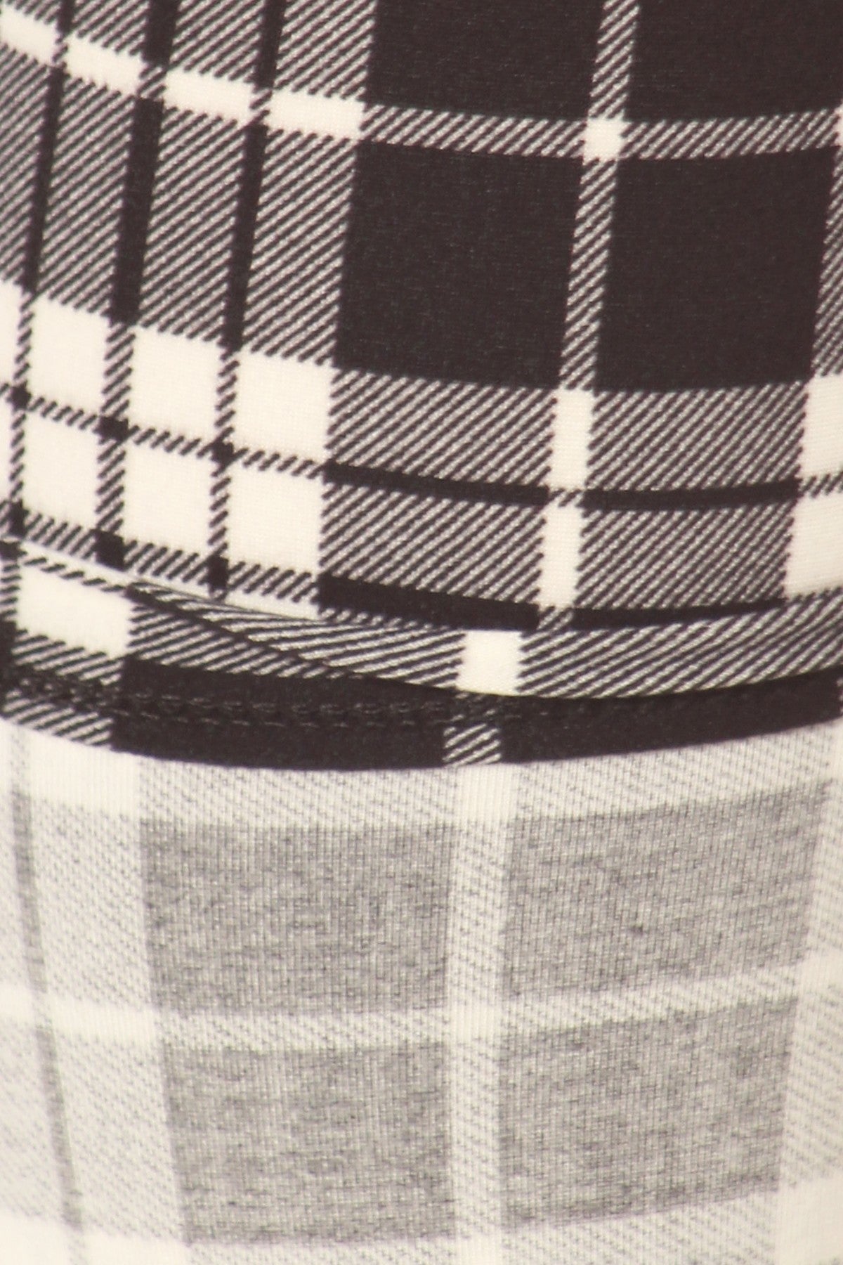 Plaid High Waisted Leggings In A Fitted Style, With An Elastic Waistband Smile Sparker
