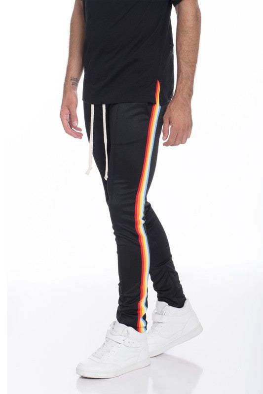 RAINBOW TAPE TRACK PANTS Smile Sparker