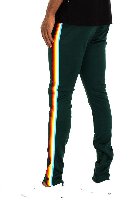 RAINBOW TAPE TRACK PANTS Smile Sparker