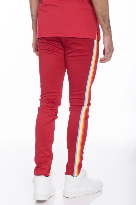 RAINBOW TAPE TRACK PANTS Smile Sparker