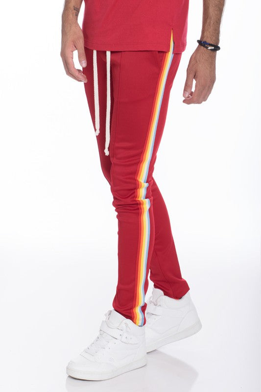RAINBOW TAPE TRACK PANTS Smile Sparker