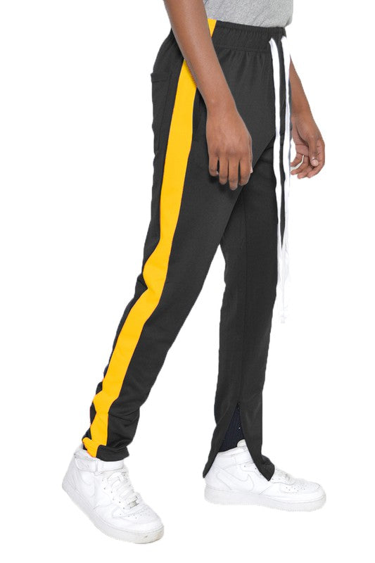 SINGLE STRIPE ANKLE ZIPPER TRACK PANTS Smile Sparker