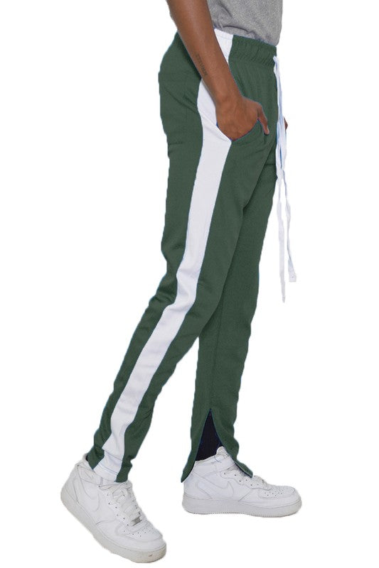 SINGLE STRIPE ANKLE ZIPPER TRACK PANTS Smile Sparker