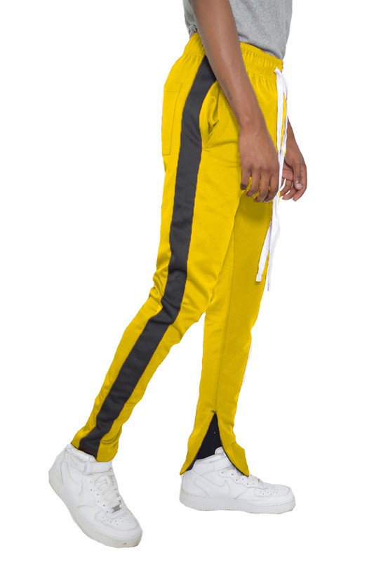 SINGLE STRIPE ANKLE ZIPPER TRACK PANTS Smile Sparker