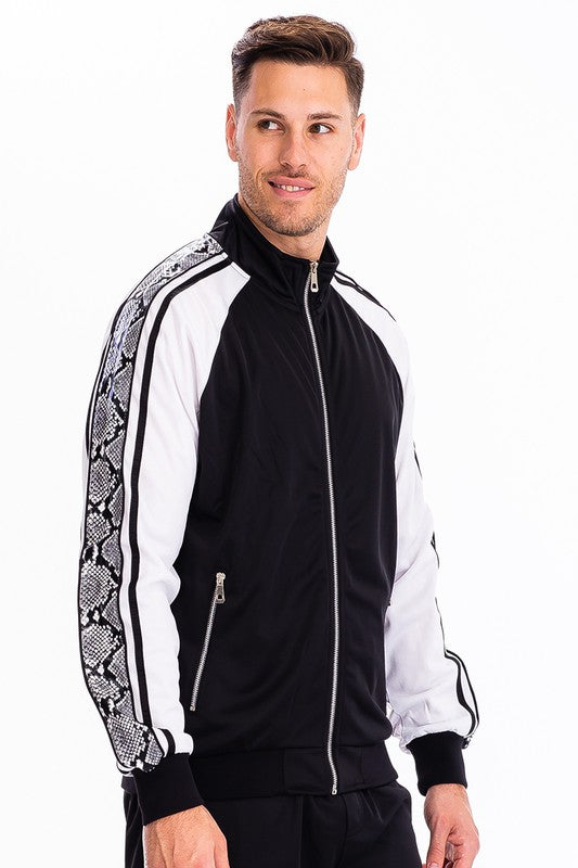 SNAKE SIDE PRINT TRACK JACKET Smile Sparker