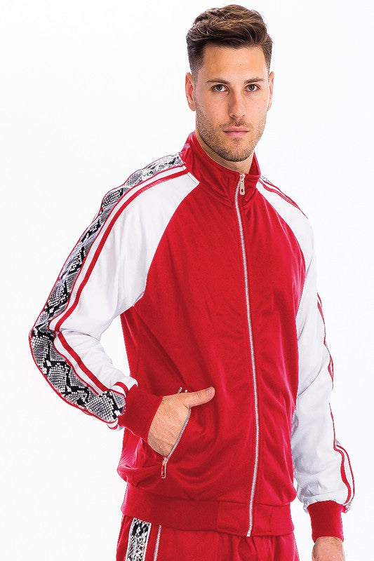 SNAKE SIDE PRINT TRACK JACKET Smile Sparker