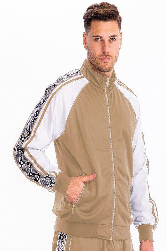 SNAKE SIDE PRINT TRACK JACKET Smile Sparker