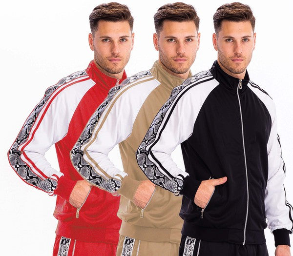 SNAKE SIDE PRINT TRACK JACKET Smile Sparker