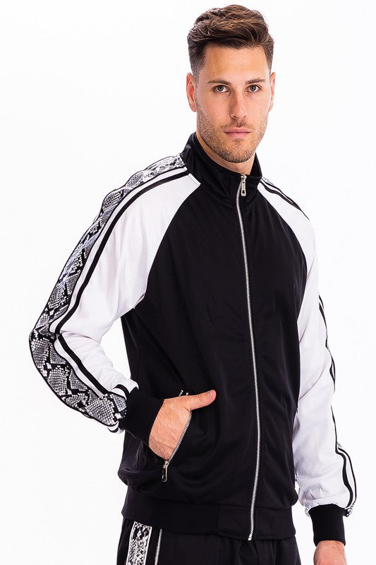 SNAKE SIDE PRINT TRACK JACKET Smile Sparker