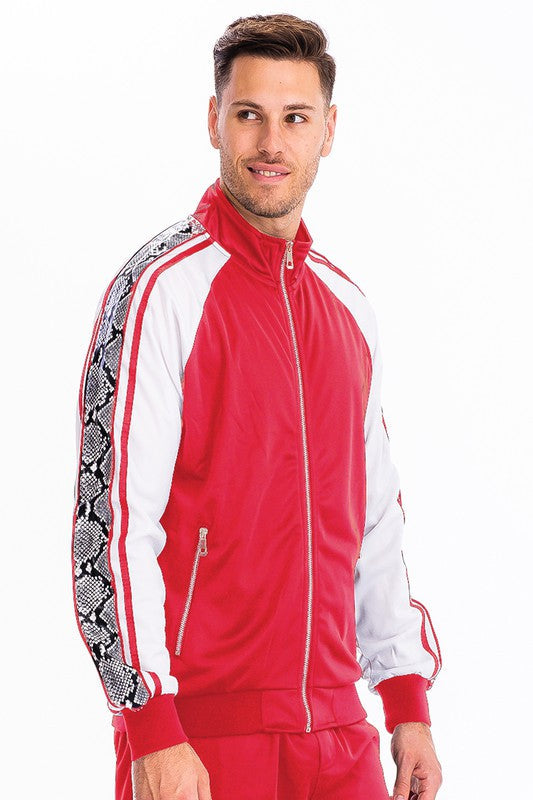 SNAKE SIDE PRINT TRACK JACKET Smile Sparker
