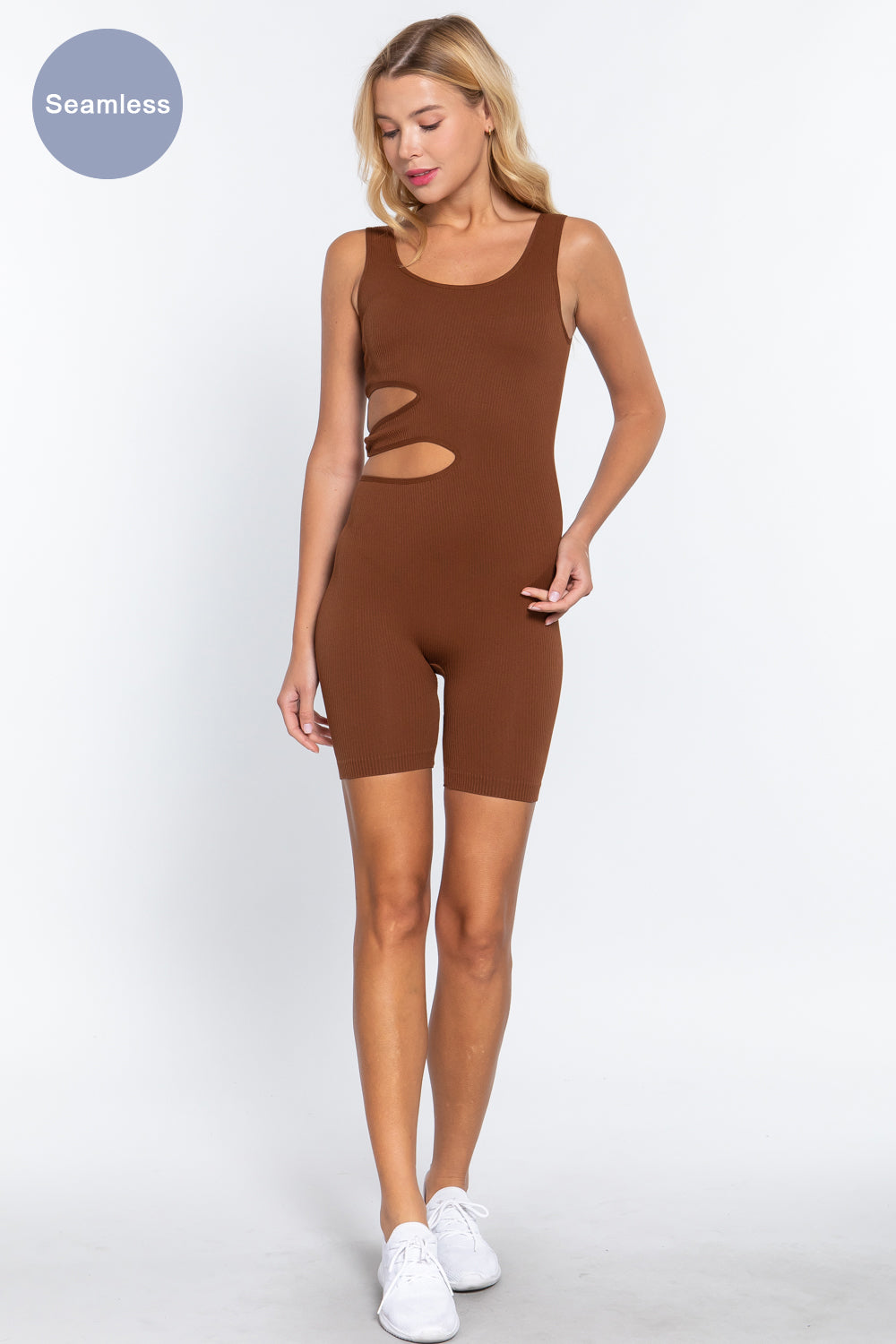 Suave Cut-out Seamless Romper Smile Sparker