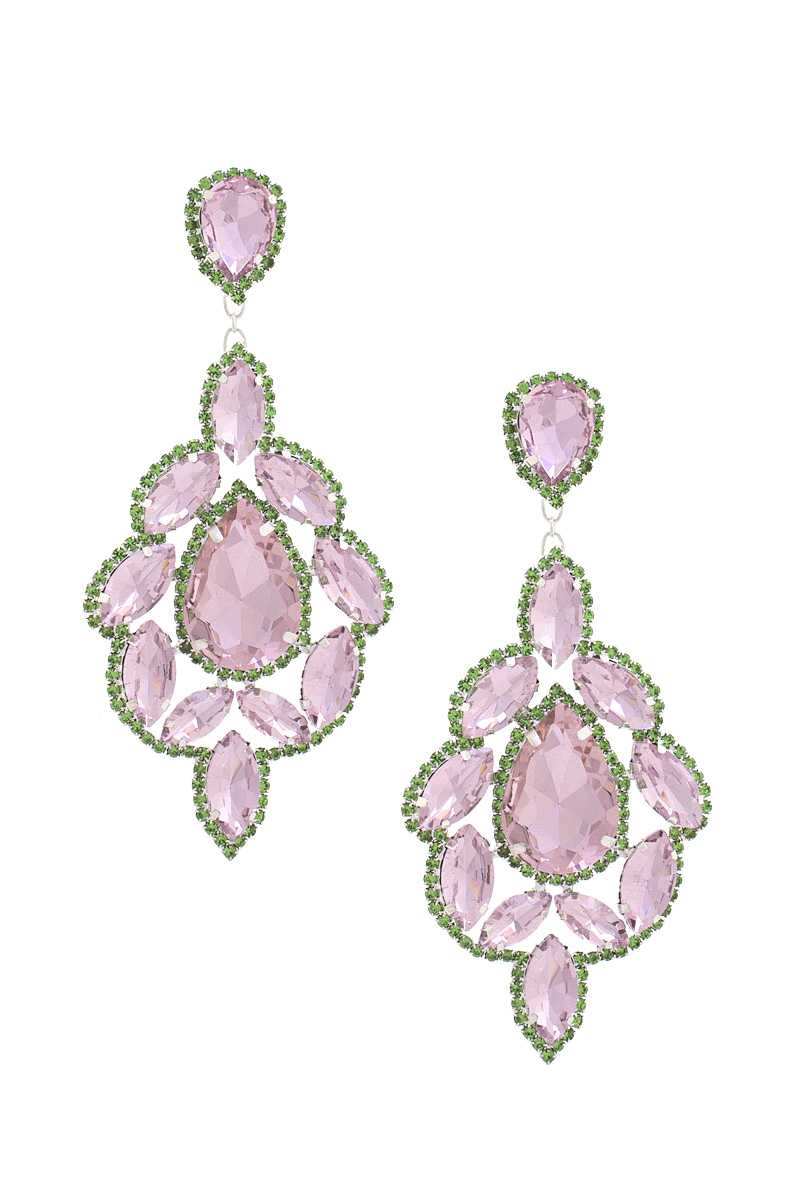 Teardrop Rhinestone Dangle Earring Smile Sparker
