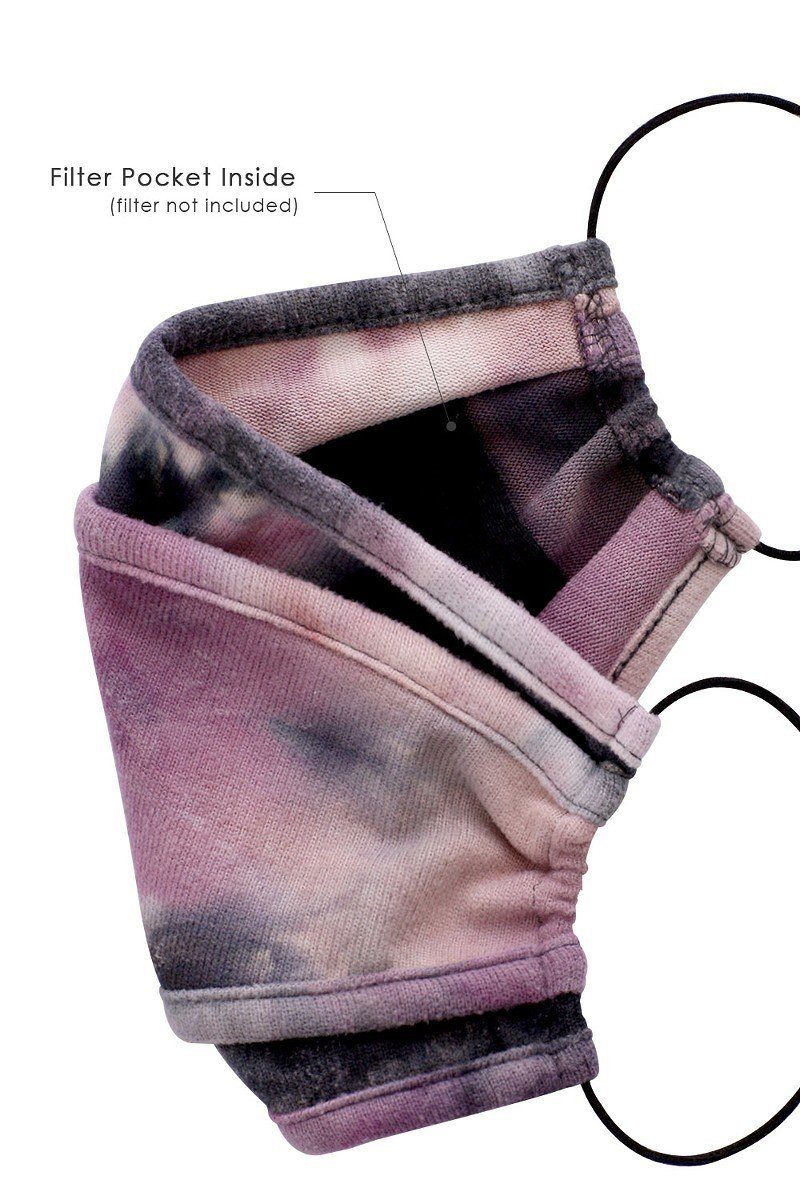Tie Dye Trifold Reusable Face Mask Smile Sparker
