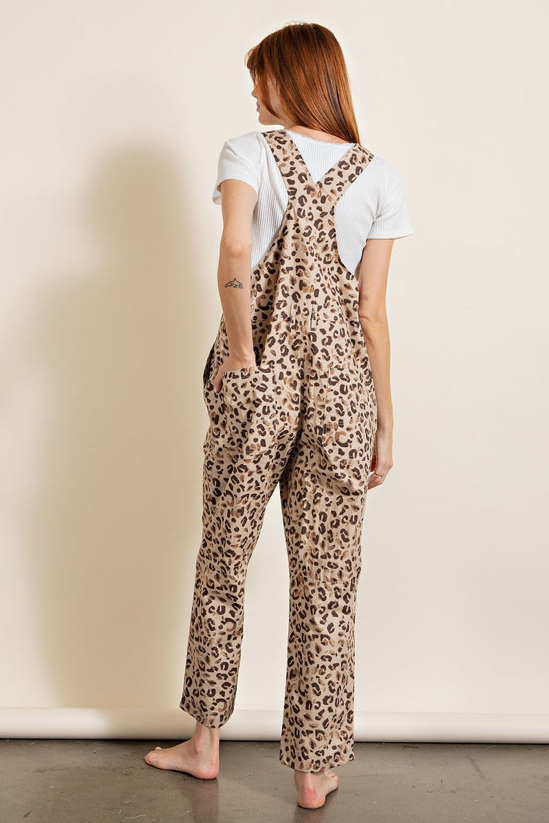 Animal/leopard Printed Jumpsuit Smile Sparker