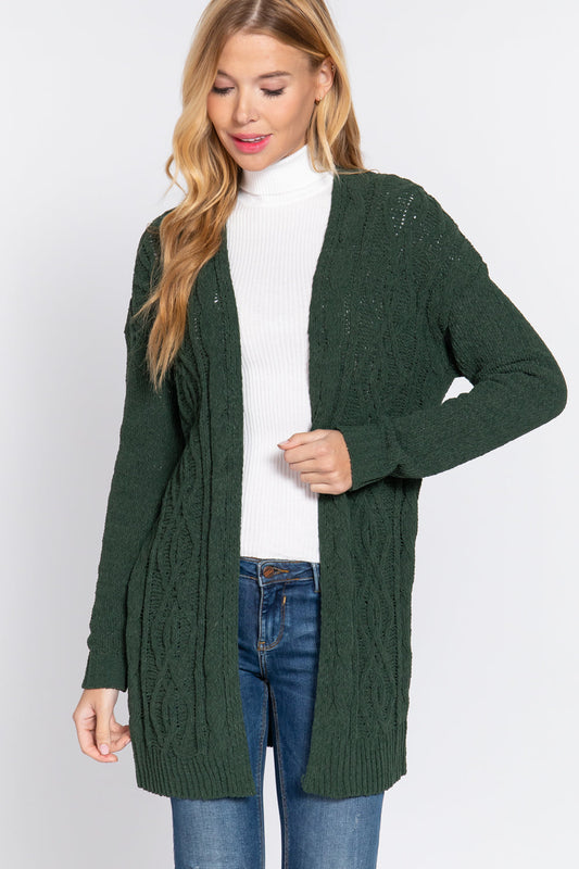 Chenille Sweater Cardigan Smile Sparker