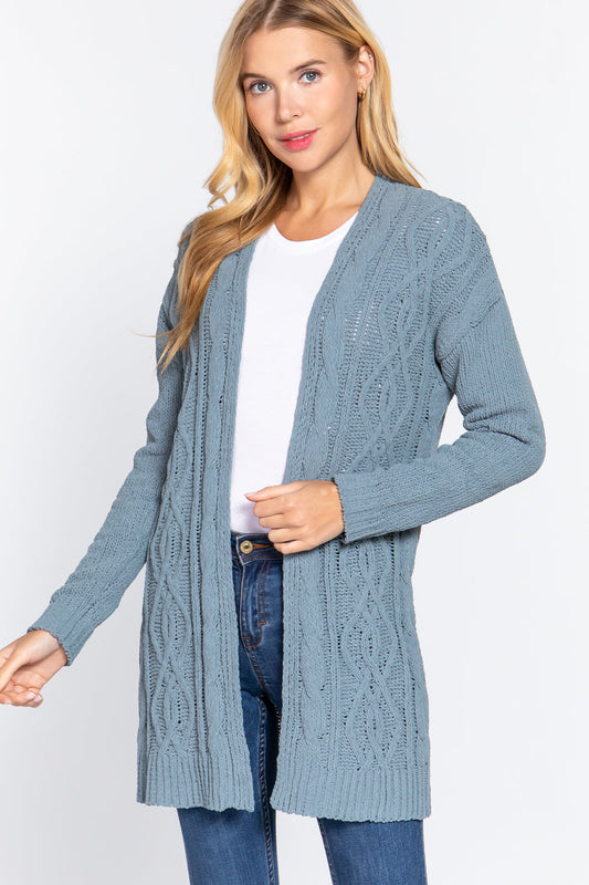 Chenille Sweater Cardigan Smile Sparker