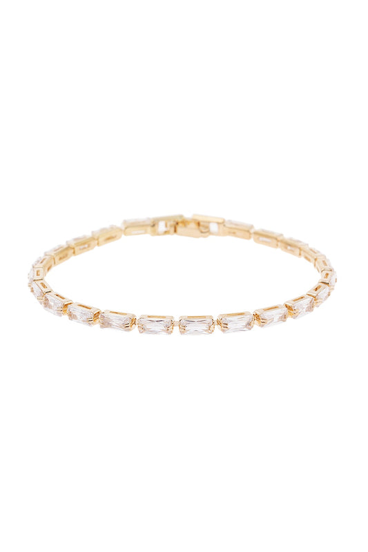 Crystal 3x6mm Baguette Bracelet Smile Sparker