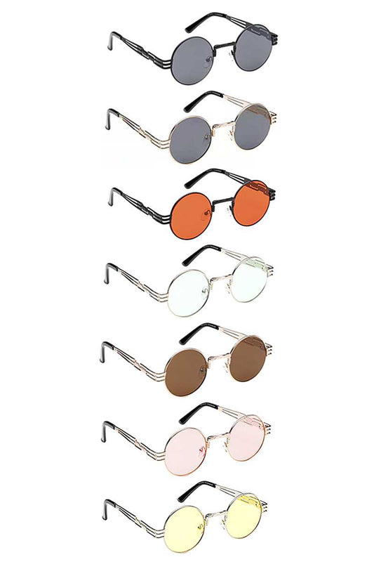 Fashion Circle Round Sunglasses Smile Sparker