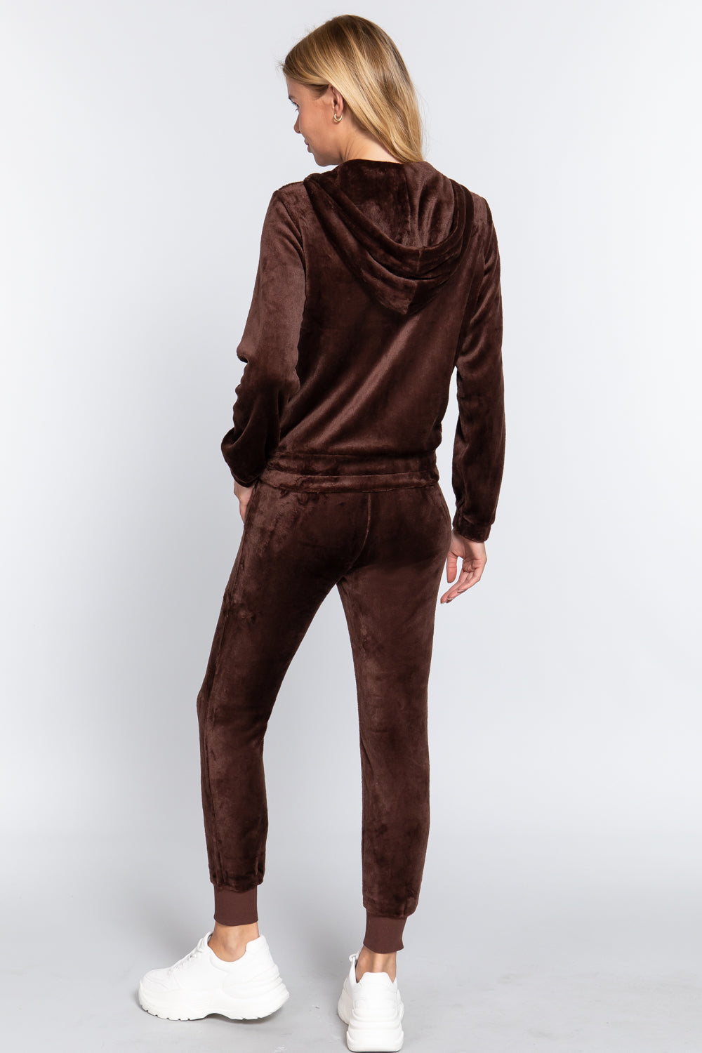 Faux Fur Jacket & Jogger Pants Set Smile Sparker