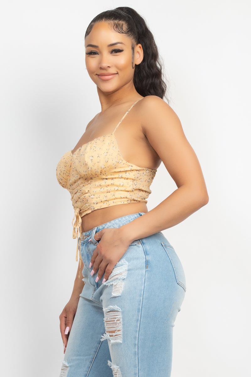 Floral Ditsy Front Tie Top Smile Sparker