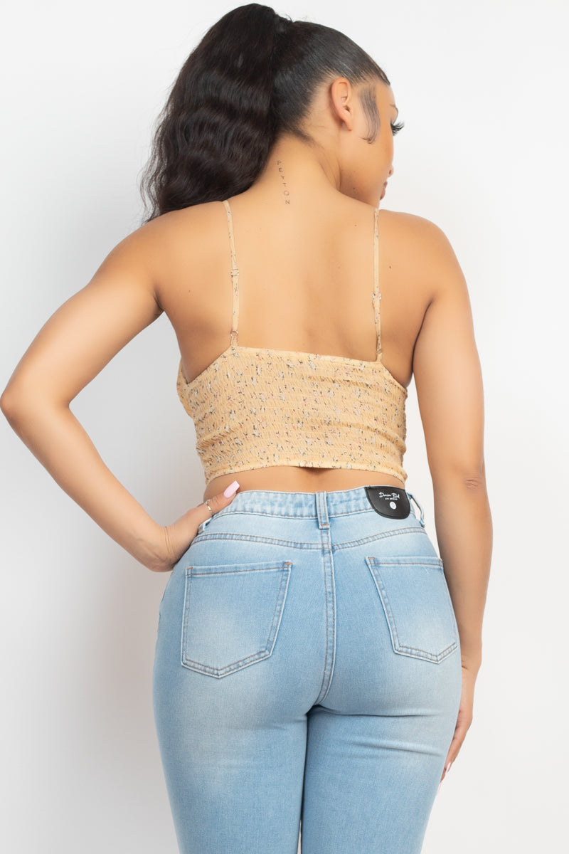 Floral Ditsy Front Tie Top Smile Sparker