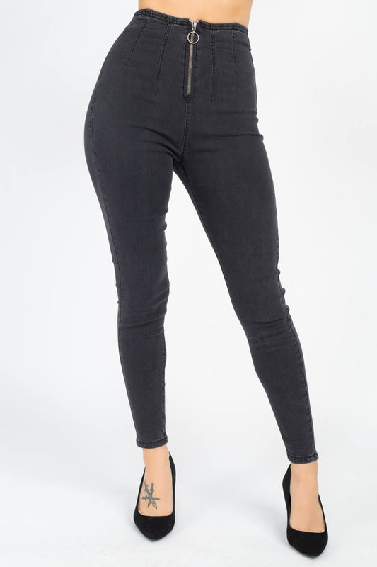 High Waist Denim Jeans Smile Sparker