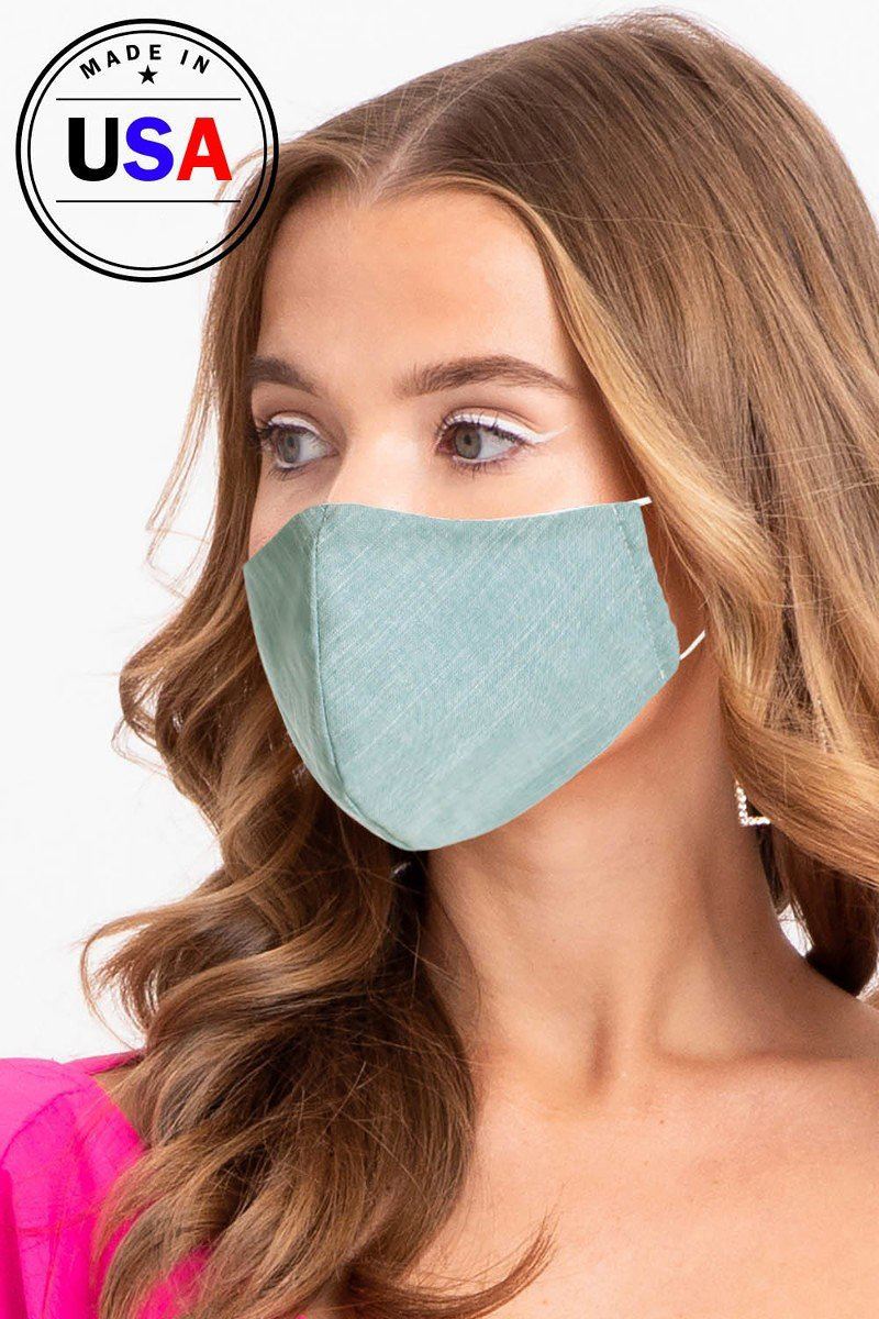 Made In Usa Unisex Fashionable, Reusable Washable, Cool Breathable Fabric Face Mask Smile Sparker