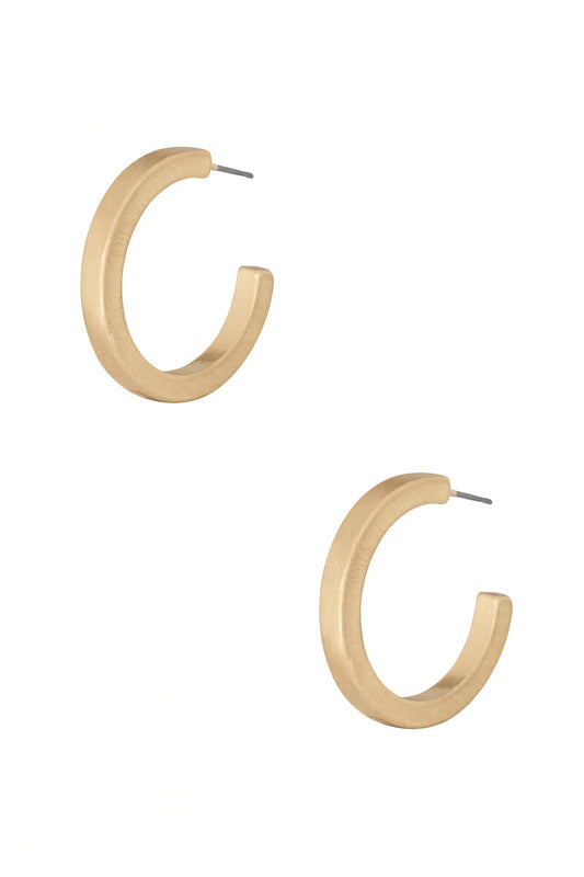 Metal Hoop Earring Smile Sparker