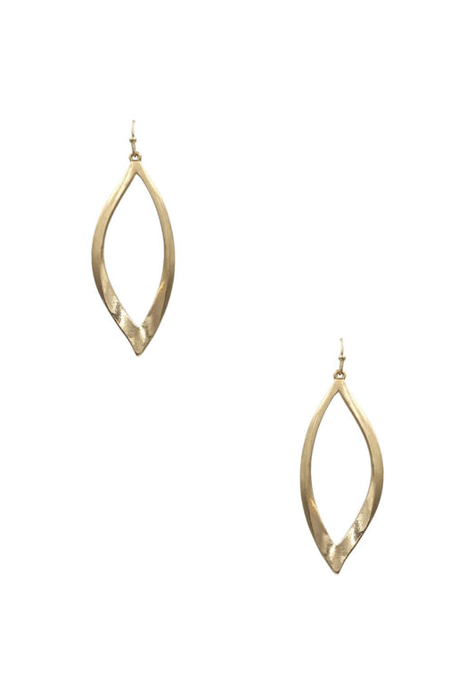 Metal Teardrop Dangle Earring Smile Sparker
