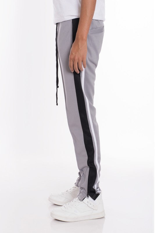 STRIPES TRICOT TAPERED PANTS Smile Sparker