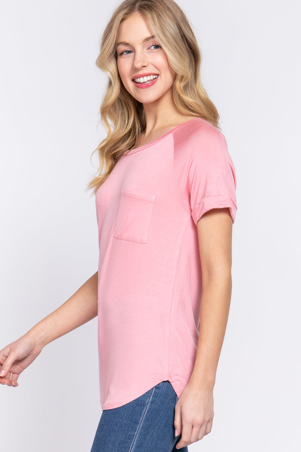 Short Raglan Slv Rayon Jersey Top Smile Sparker