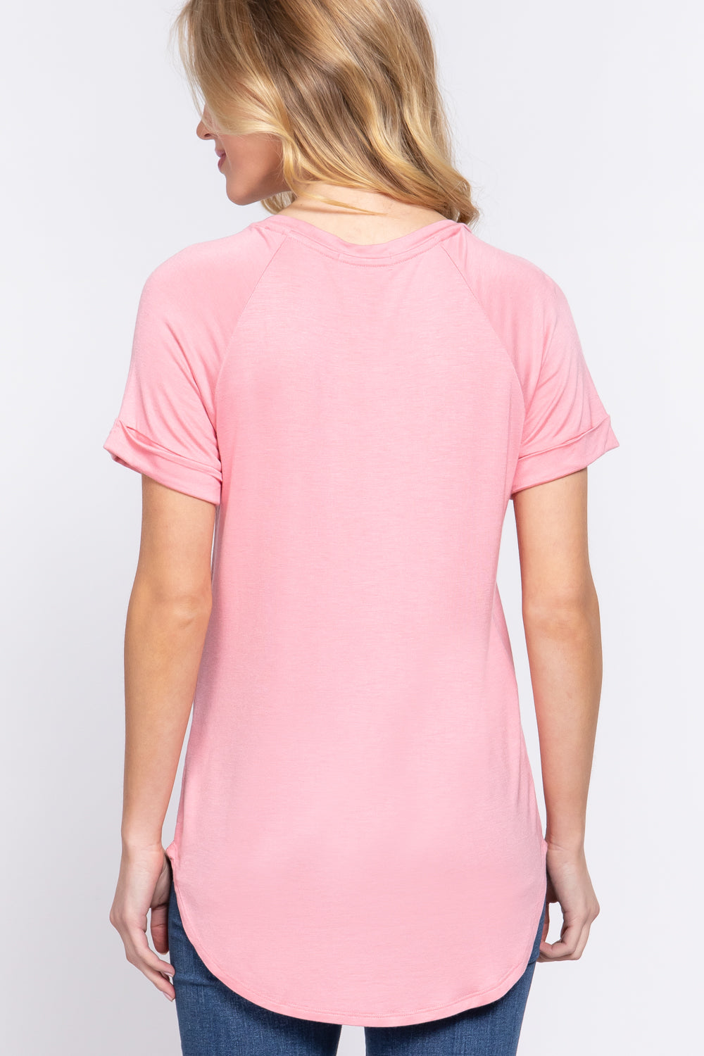 Short Raglan Slv Rayon Jersey Top Smile Sparker