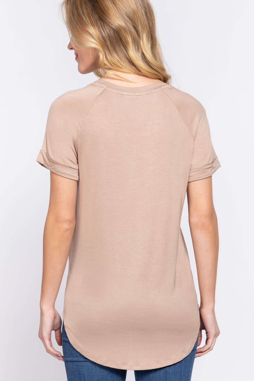 Short Raglan Slv Rayon Jersey Top Smile Sparker