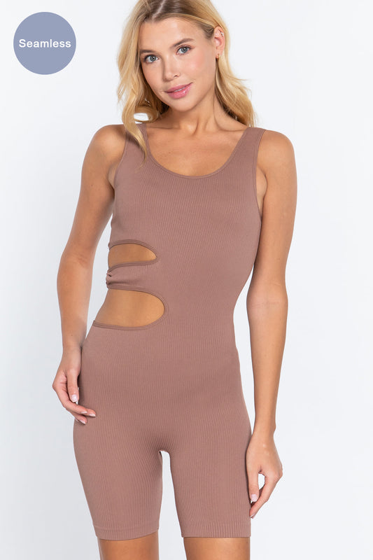 Suave Cut-out Seamless Romper Smile Sparker
