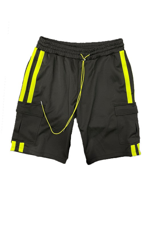 Two Stripe Cargo Pouch Shorts Smile Sparker