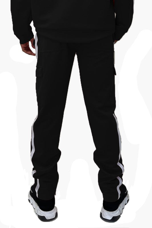 Two Stripe Cargo Pouch Track Pants Smile Sparker